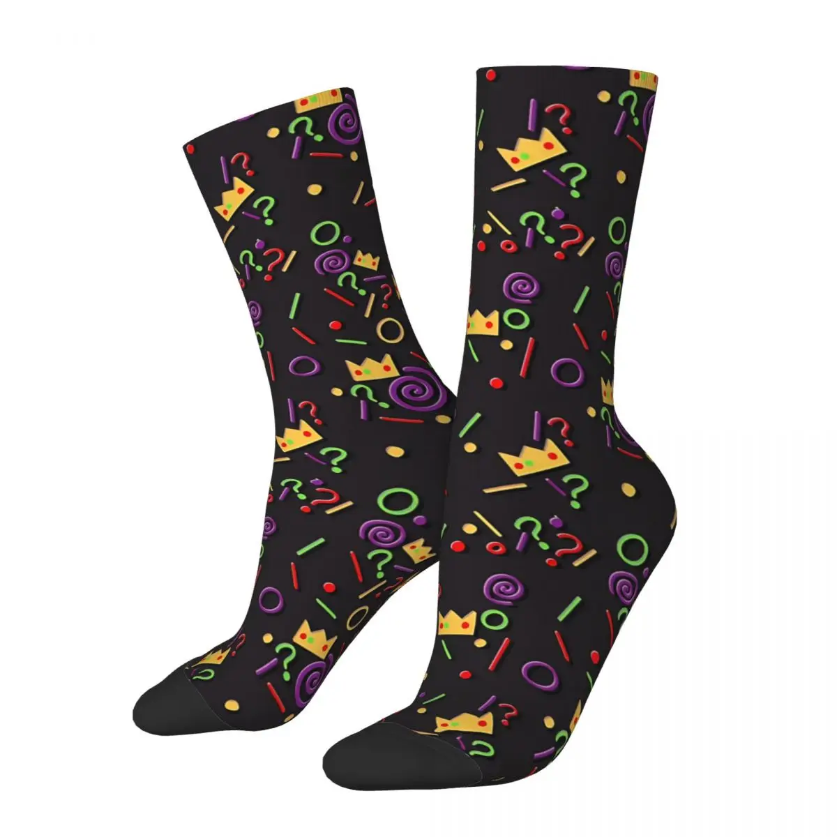 

Funny Happy Sock for Men Ranboo Pattern Hip Hop Breathable Pattern Printed Crew Sock Novelty Gift