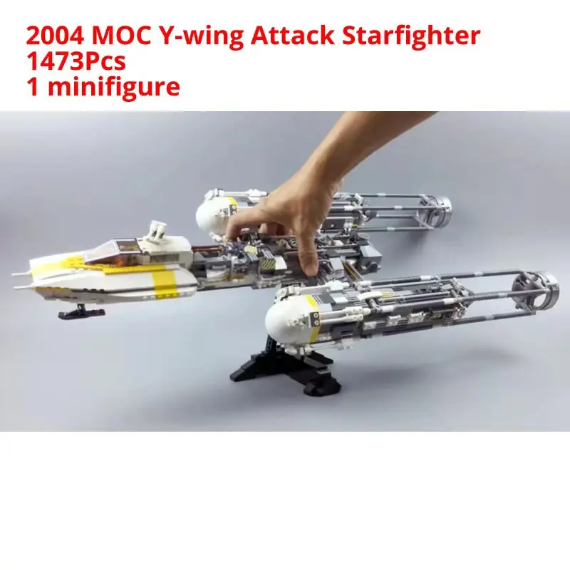 

IN Stock Death Star Building Blocks 2004 MOC Y-wing Attack fighter Toys For boy birthday Christmas Gift Bricks 10134 05040 Wars