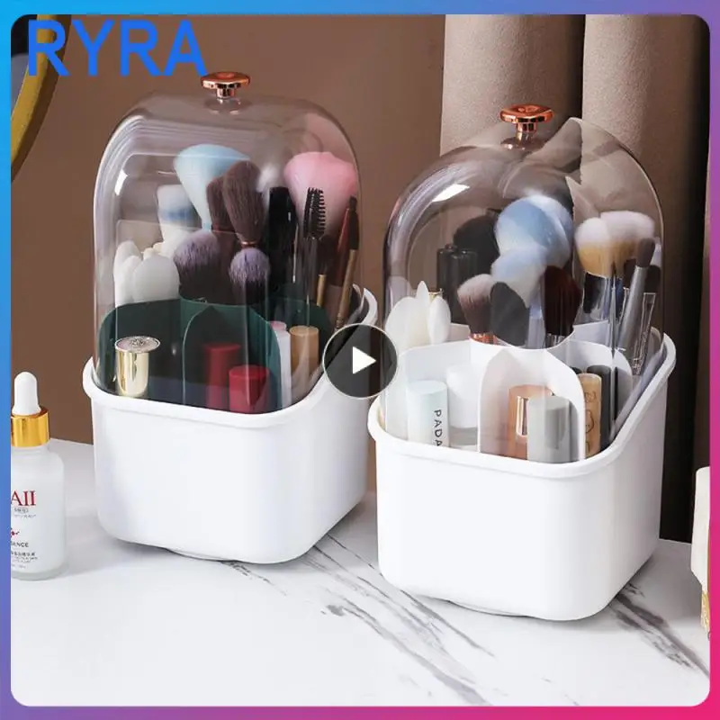 

Multifunctional Makeup Brush Storage Container Waterproof And Dustproof With Cover High Color Value Cosmetics Storage Box