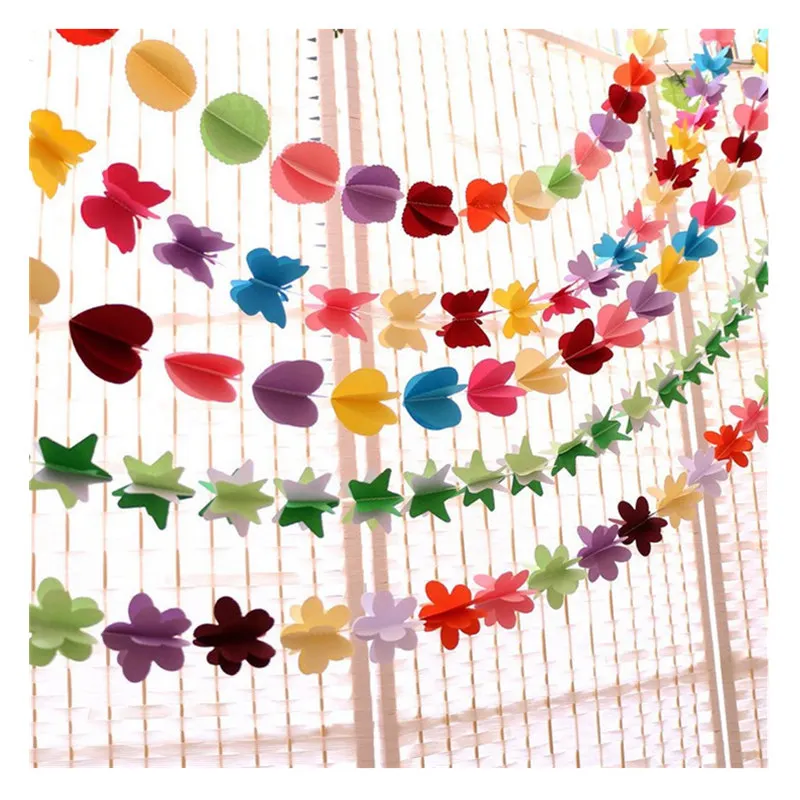 150mm 3D Paper Circle  Garlands Home Decoration Paper Banner Decor Wedding Birthday Party  Kid Room Child Room DIY Hanging