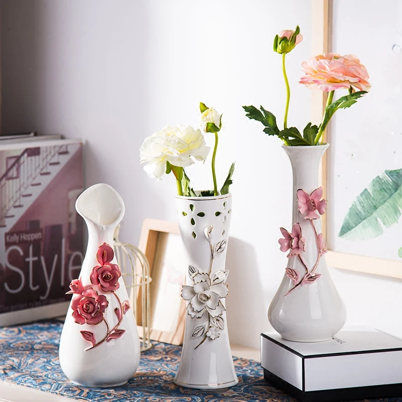 

Vintage Plant Nordic Decorative Vases Modern Street Flower Small Vase Dried Flowers Vaso Decorativo Home Decor For Living Room