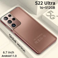 2022 New Smartphone Global Version S22 Ultra Android Cell Phone 16GB 512GB 24 48MP Camera Double Sim Card Mobile Smart Phones