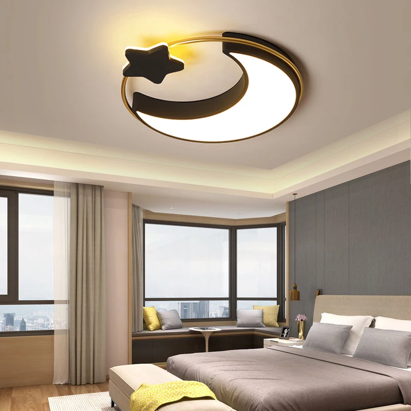 Современные светодиодные потолочные лампы Star люстра в виде Луны потолочный