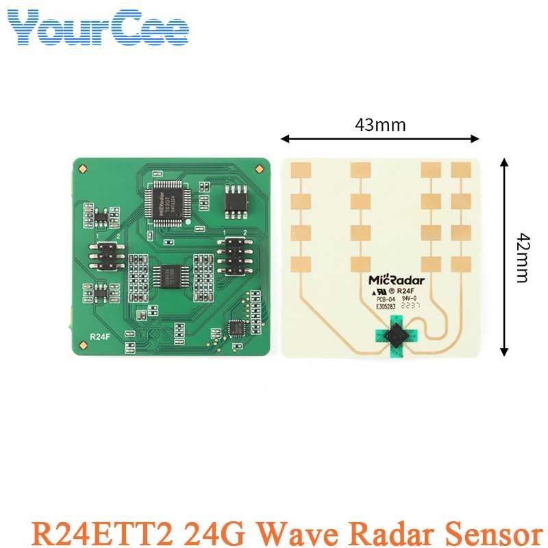 

R24ETT2 Millimeter Wave Radar Sensor 24GHZ Trajectory Linkage Multi -function Radar Module