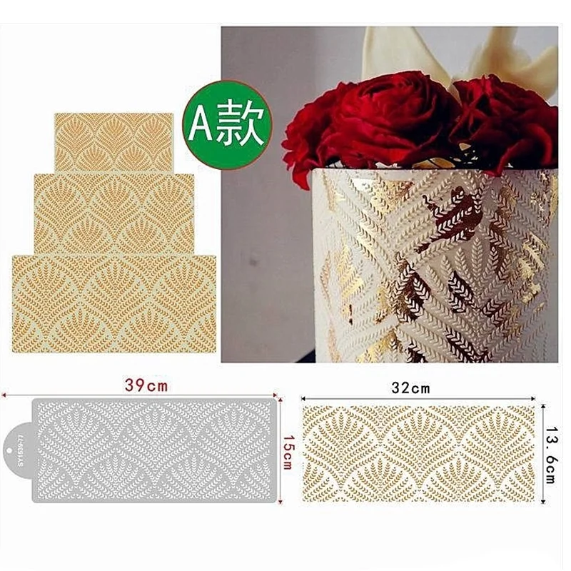 

1pc Cake Stencil Plastic Lace Cake Boder Stencils Template DIY Drawing Mold Cake Decorating Tool Bakeware Baking Accessories