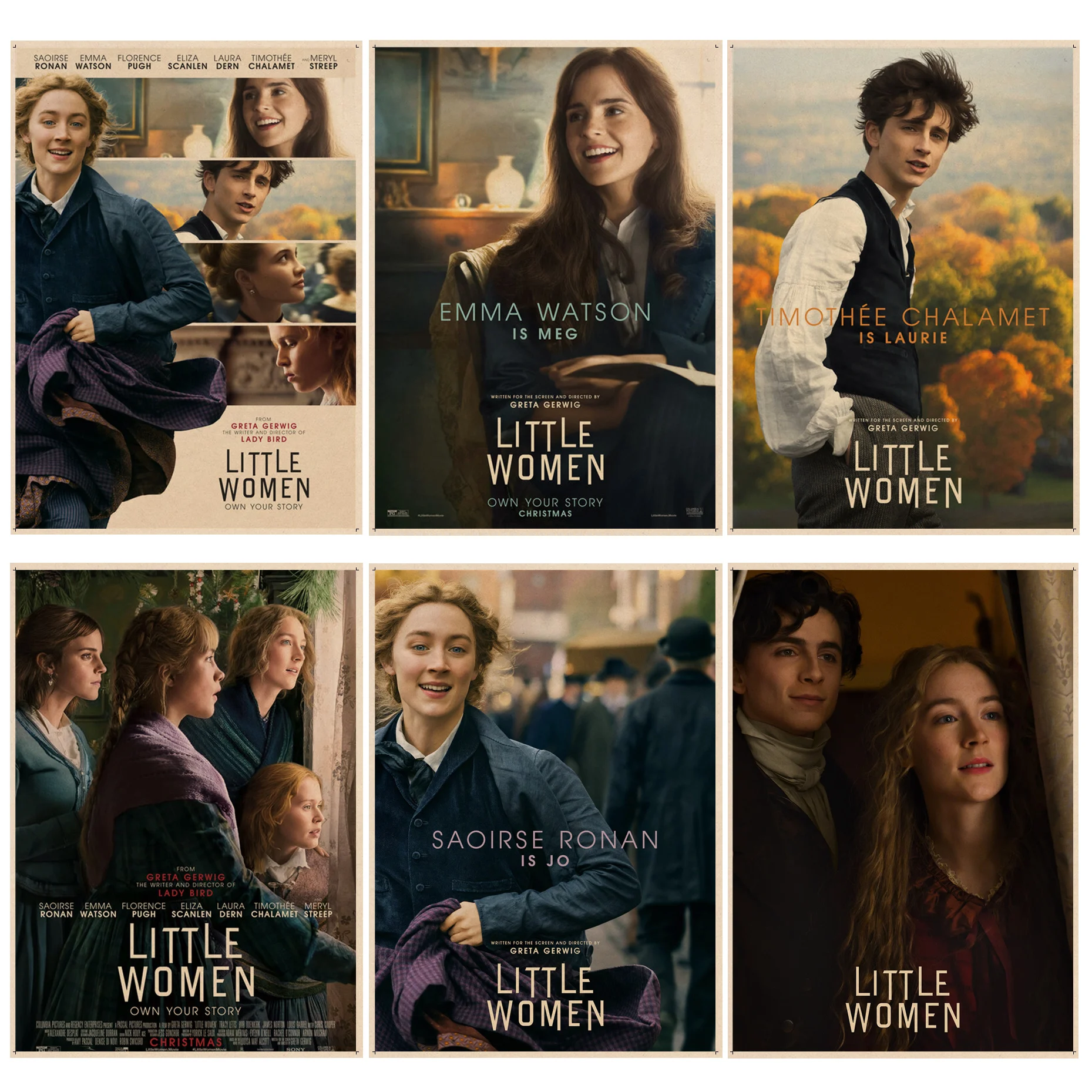 

Movie Little Women Anime Posters Kraft Paper Prints And Posters Wall Decor