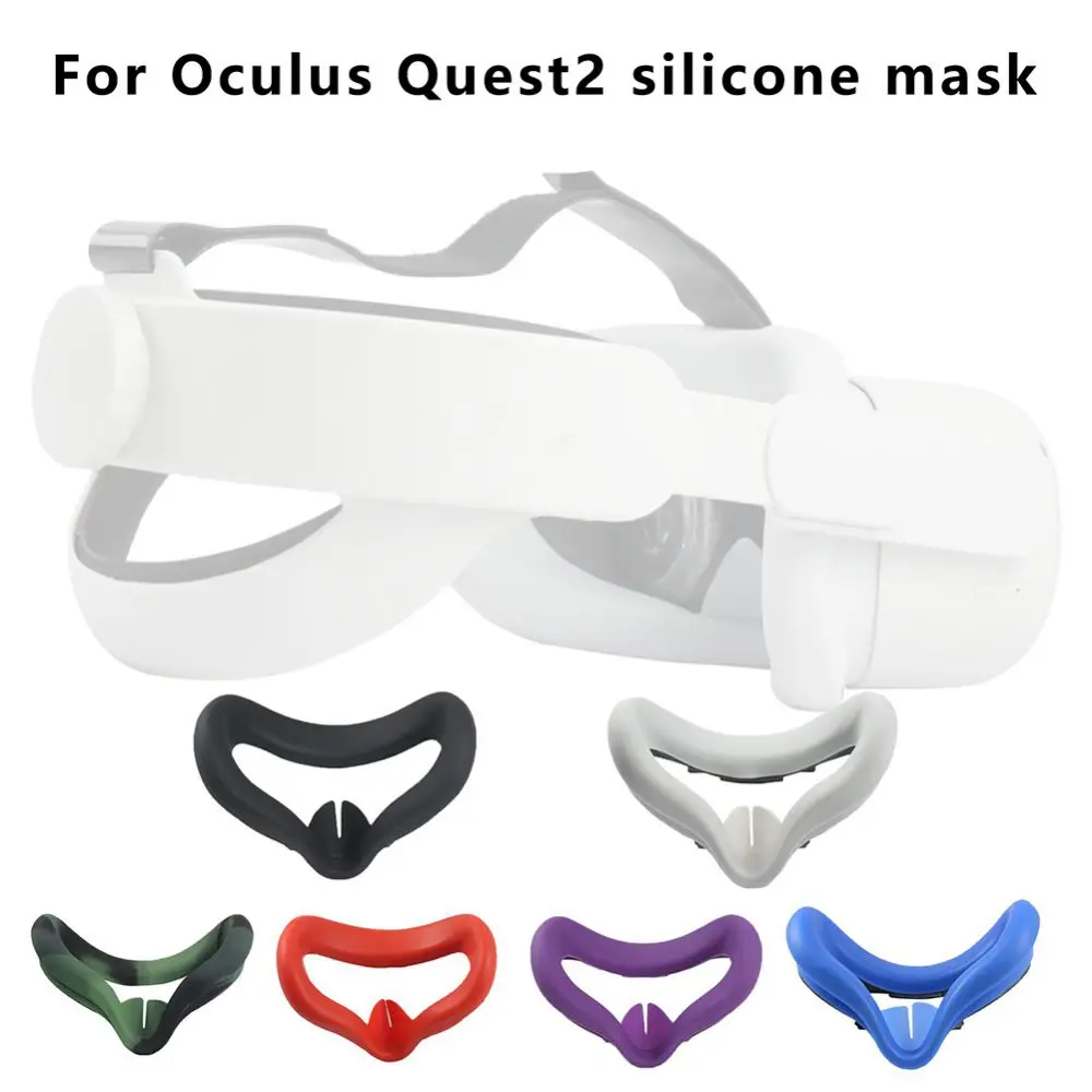 

Silicone Eye Cover,Anti-sweat Protective Mat For Oculus Quest 2 Case Replacement Face Pad Cushion For Oculus Quest 2 VR Glasses