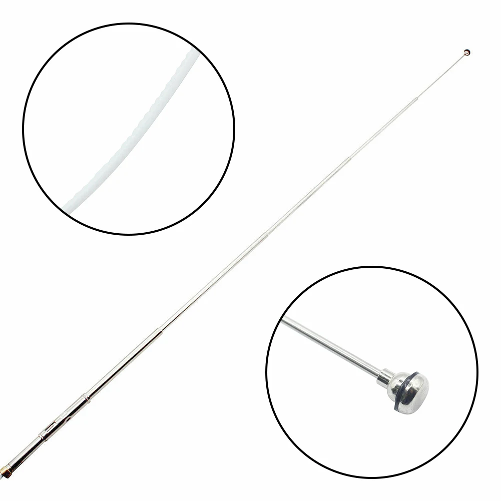 

Power Antenna Mast Plug And Play Aerial Rod High Reliability MR515821 Metal Replacement Silver ZPN-01407 Durable