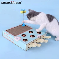 cat toy whack a mole cat scratching board toy grinding claw rest play funny cat interactive multifunctional cat supplies