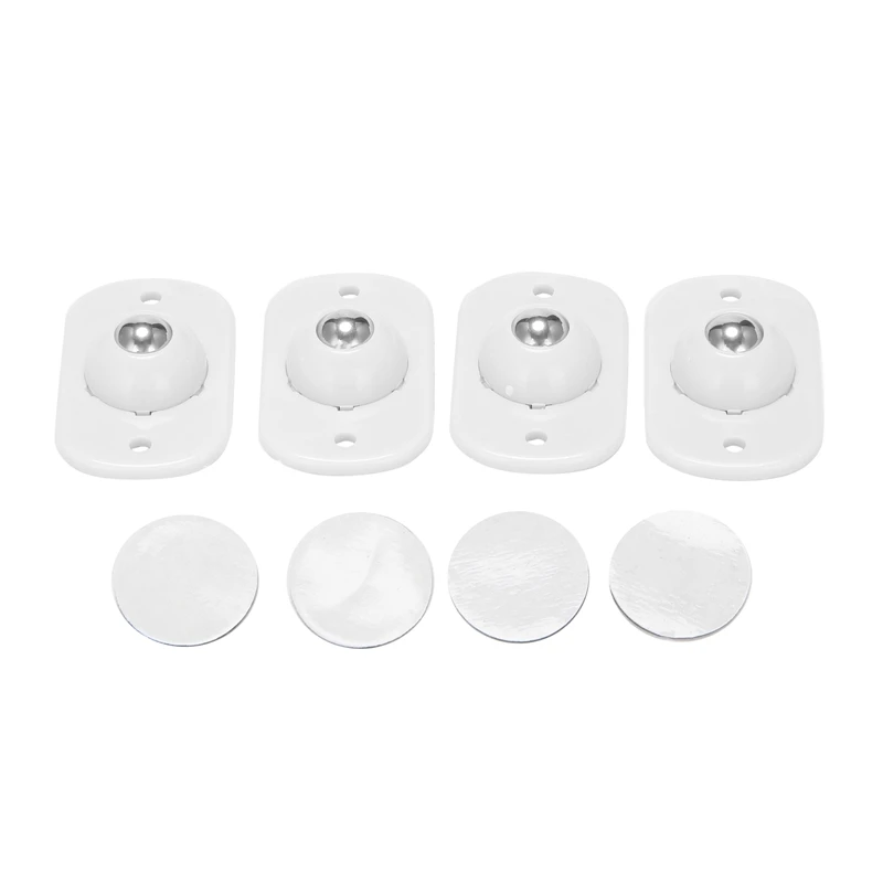 

Self Adhesive Caster Wheels Mini Swivel Wheels Paste Universal Wheel 360 Degree Rotation Pulley For Bins (24 Pieces)