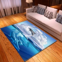 dolphins bedroom rugs kids room play floor mat 3d carpets large living room area rug kitchen mat memory foam anti skid doormat