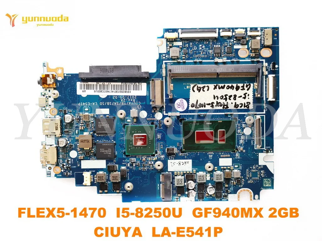 

Original for Lenovo FLEX 5-1470 laptop motherboard FLEX5-1470 I5-8250U GF940MX 2GB CIUYA LA-E541P tested good free shipping