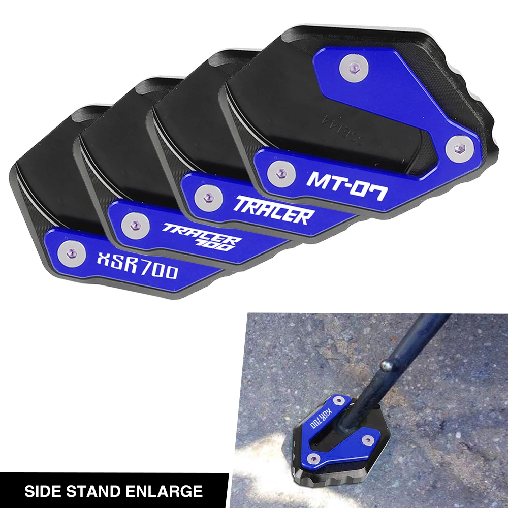 

MT07 Motorcycle Accessories Kickstand Plate Side Stand Pad Enlarger For Yamaha MT-07 Tracer XSR700 XTribute Tracer 700 2019-2021