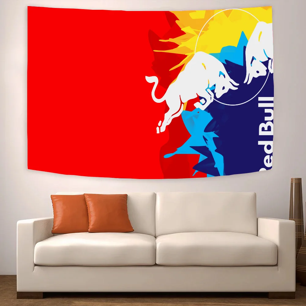 R-красный логотип быка декоративные флаги и баннеры для комнат дома сада уличные