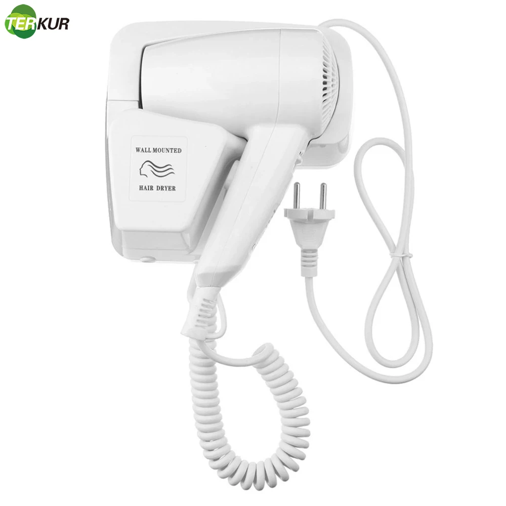 1300W Wall-mounted Hair Dryer Hotel Negative Ion Blower Strong Wind Bathroom Toilet Homestay Hairdryer Household Drying Tools