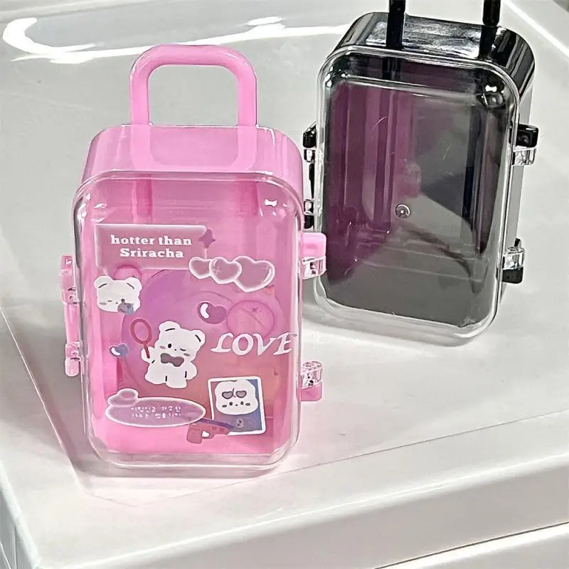 

Plastic Trolley Case 1pc Simulation Mini Trolley Storage Boxes Non-toxic And Safety Environmentally Friendly Packing Case Mini