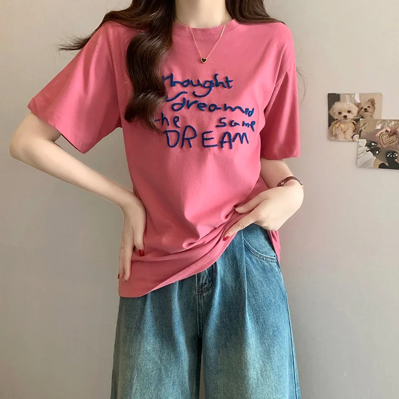 Женские хлопковые футболки GAODINGLAN с принтом дракона и фруктов женские топы