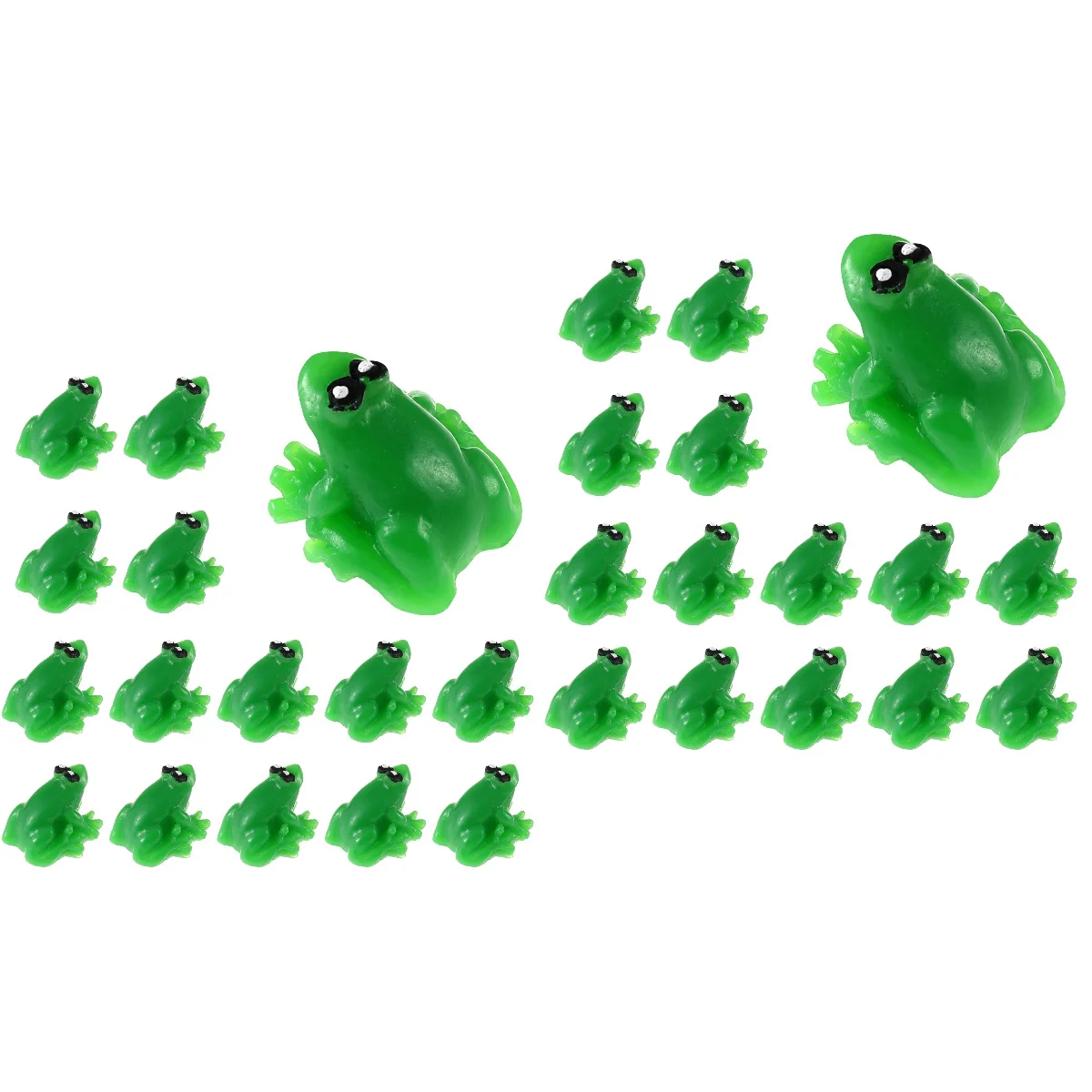 

40 Pcs Miniature Frogs Ornaments Tiny Lifelike Animals Figurines for House Garden Miniature Landscape