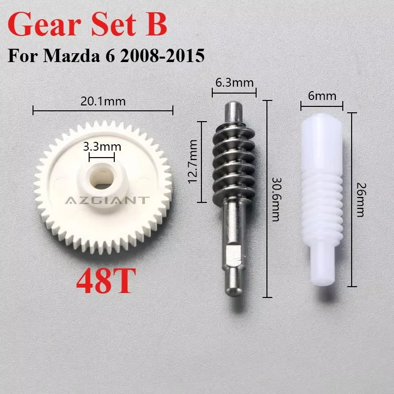 Для Mazda 6 2002-2017/2019-2023 автомобильное электрическое боковое зеркало, складной привод, двигатель/шестерня в сборе 30 т/48 т, сменный ремонтный комплект