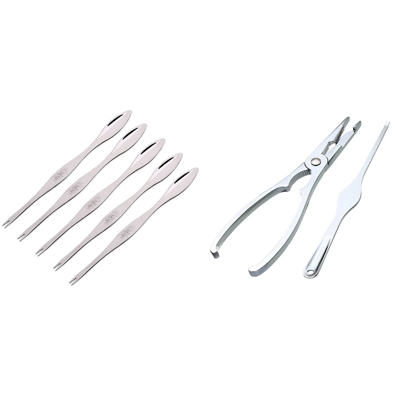 

Набор крекеров для морепродуктов, 2 шт., из нержавеющей стали с крекерами-крабами, инструменты для креветок из нержавеющей стали