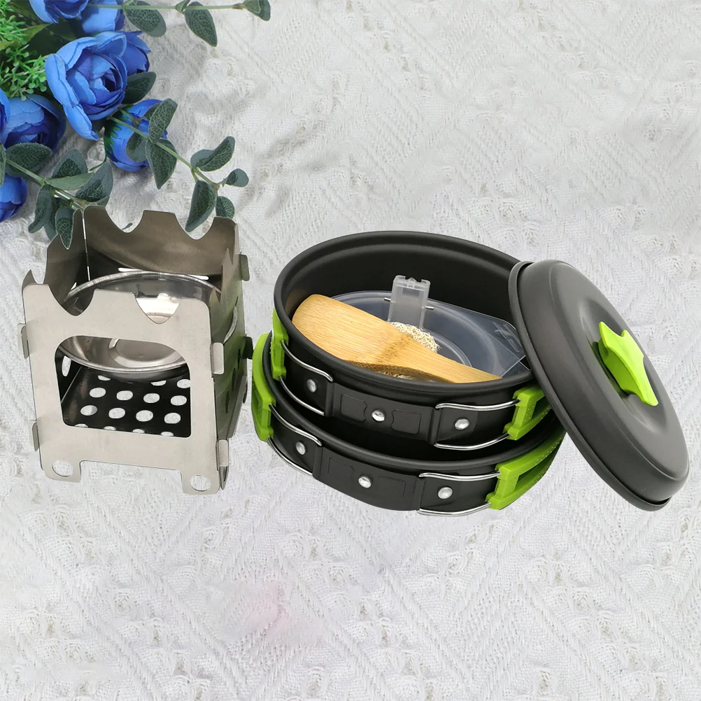 Купи Cookware Camping Outdoor Set Cooking Hiking Picnic Kit Pot Titanium Cup Mug Backpacking Camp Accessories Camping equipment за 2,959 рублей в магазине AliExpress