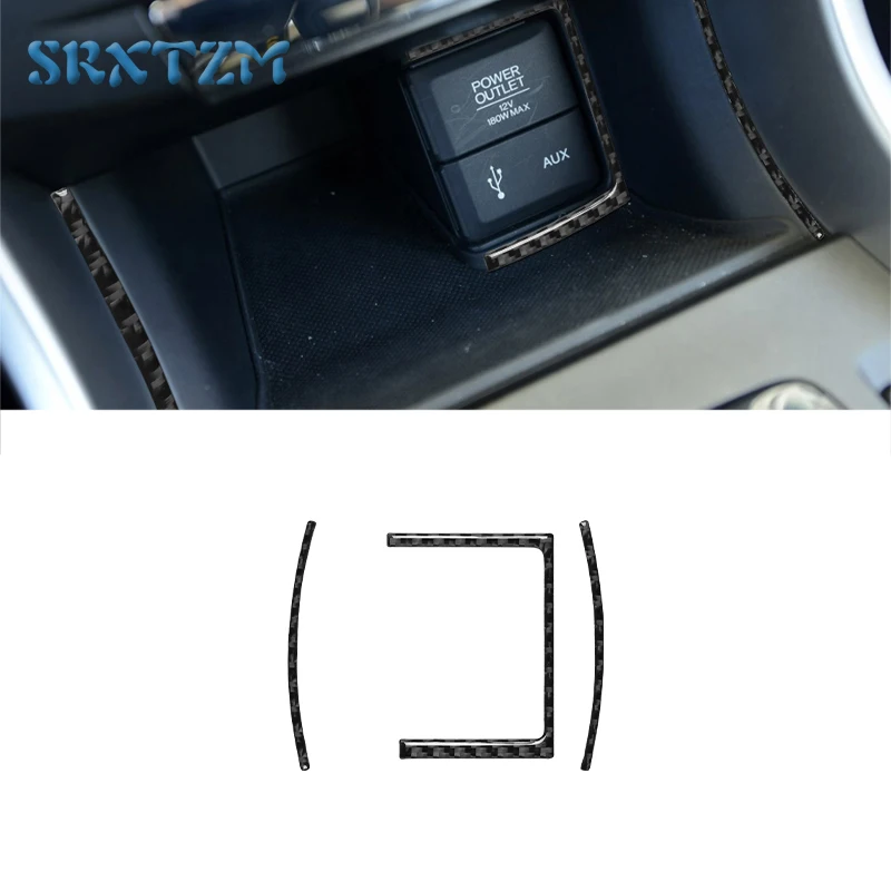 

Car Cigarette Lighter Power Outlet AUX Panel Sequins Internal Decoration Stickers Auto Accesorries For Honda Accord 2013-2017