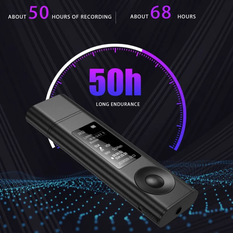 Цифровой диктофон 16 ГБ с голосовой активацией MP3-плеер для лекций встреч классов