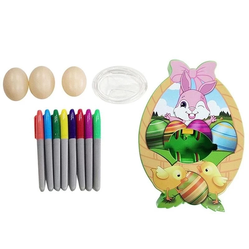 

Easter Egg Decorator Kit Bunny Egg Coloring Machine Plastic Egg Decorating Kit Toddler Coloring DIY Craft Art Ornament