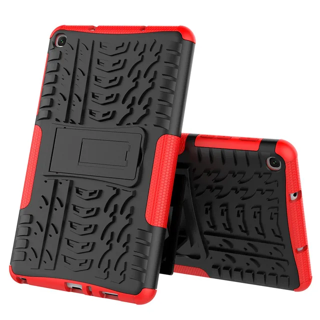 

Heavy Duty 2in1 Hybrid Rugged Silicon Case For Samsung Galaxy Tab S7 S7Plus S7FE 12.4 T870 T970 T735 kickstand armor Tablet case