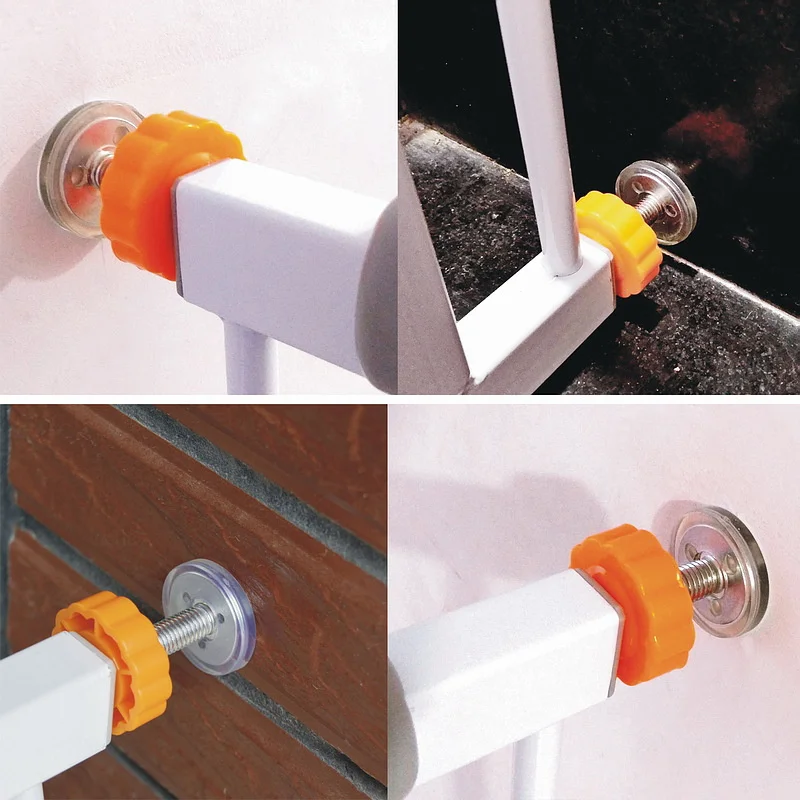 

4Pcs/Pack Screw Bolt Nut Staircase Fence Fix Pets Baby Safety Sturdy Gate Bar Install Household Secure Tool Parts