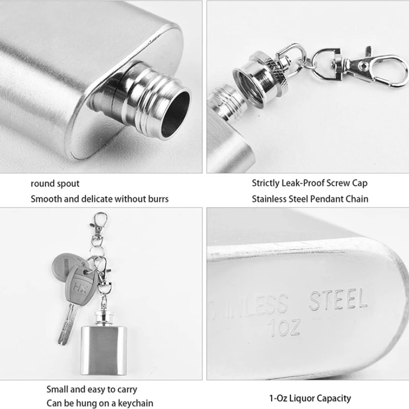 1 унция с воронкой высококачественный горшок для вина виски фляжка из