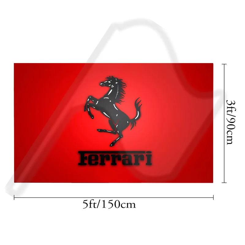 Лидер продаж 2022 логотип Ferrari 1189 флаг гордости печатный подарочный баннер