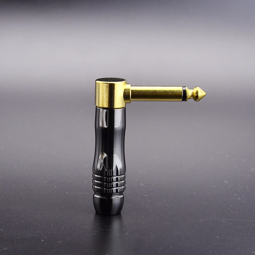 

1 шт Латунный прямой/угловой 1/4 "(6,35 мм) моно разъем