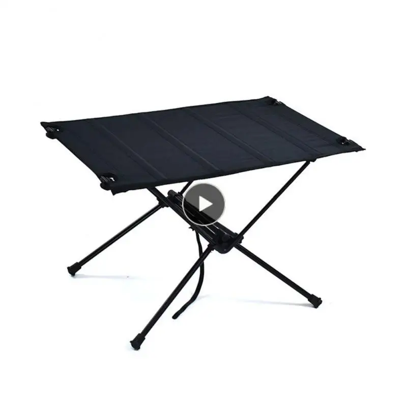 

Firm Foldable Chair Parallel Bar Aviation Aluminum Picnic Table Wear-resistant Blackened Style Camping Chair Durable