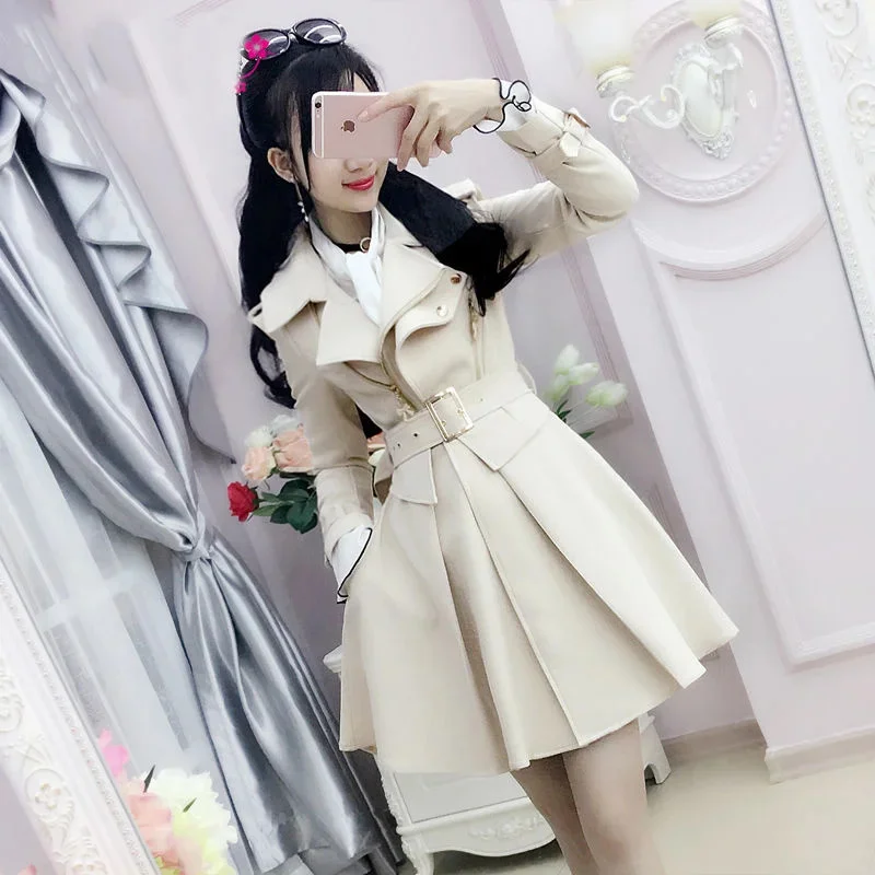 

Fashion Women's Windbreaker 2023 New Female Coat Women Trench Coat Long Outerwear