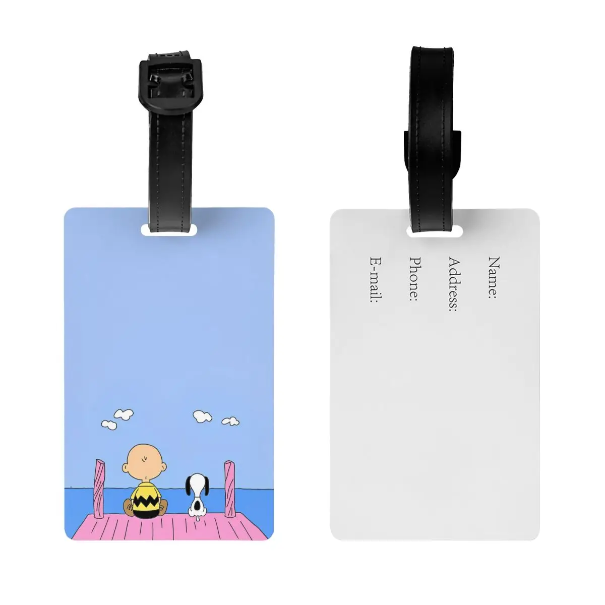 Багажная бирка с милым рисунком Снупи дорожные аксессуары портативная этикетка