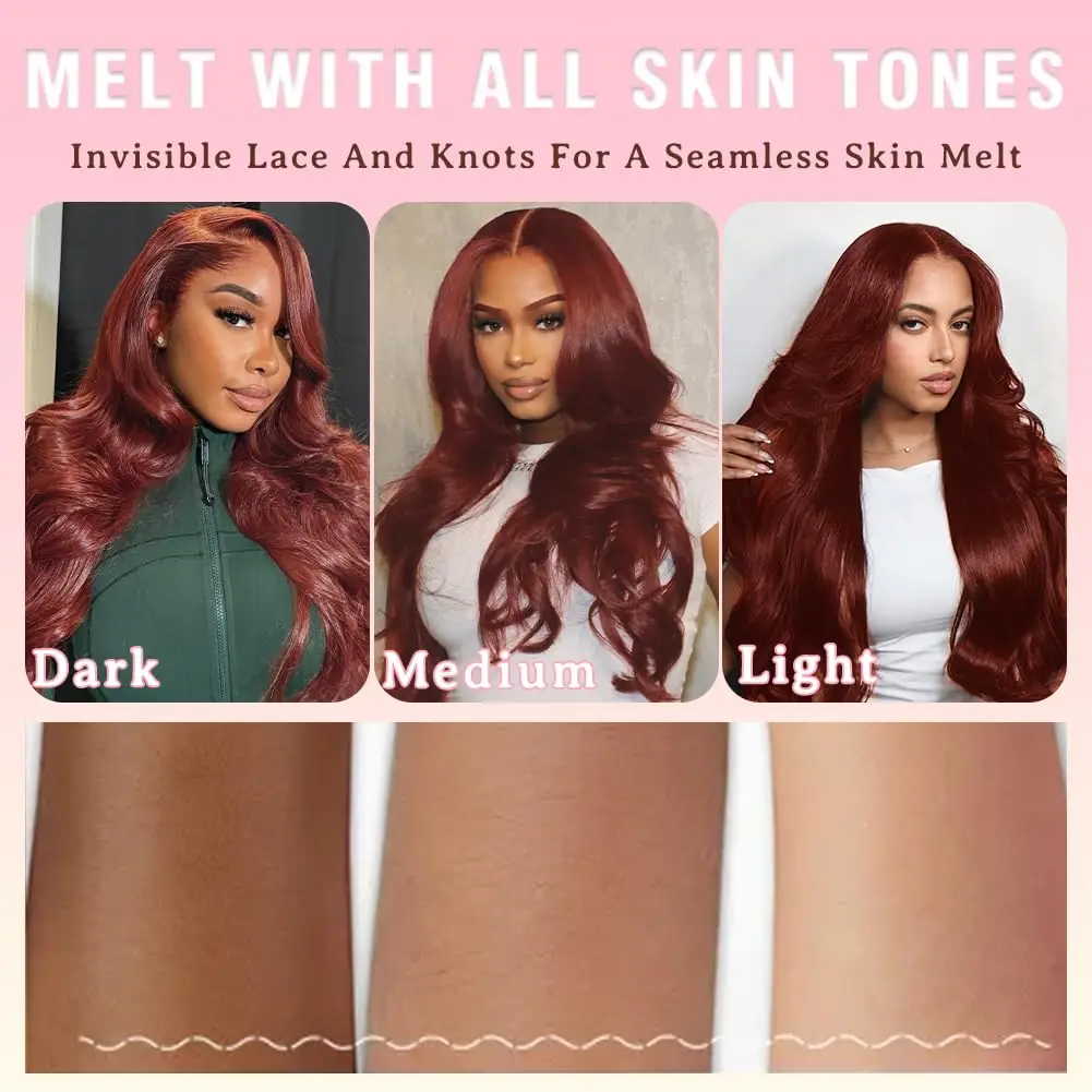 Бесклеевые парики из человеческих волос готовые к ношению 7x5 HD кружевные