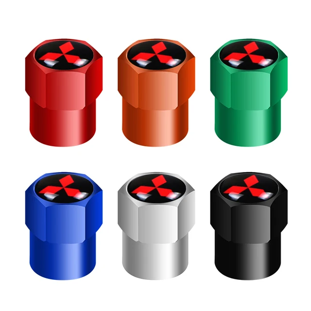 

Стайлинг автомобиля, 4 шт., металлические колпачки для клапанов колес, чехол для штока для Mitsubishi Asx Lancer Outlander Pajero Ralliart