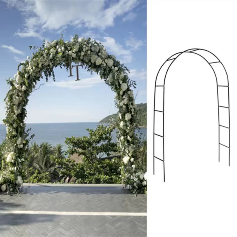 

Outdoor grape frame flower frame wedding background plant climbing supplies thickened iron arch flower frame