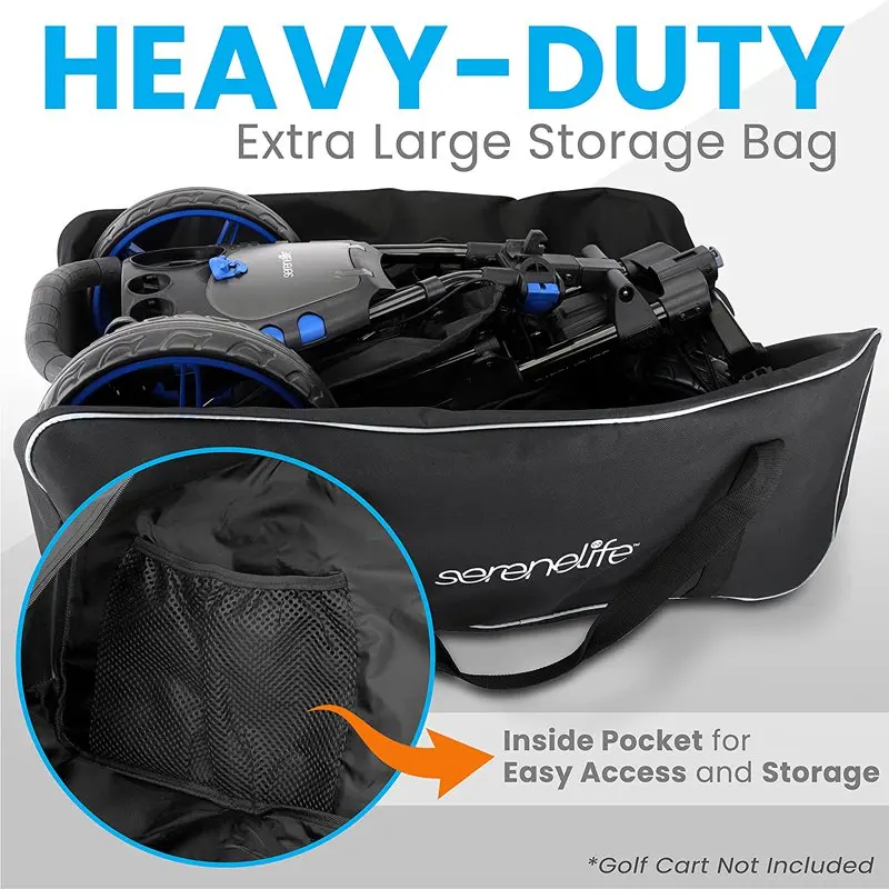 Portable Golf Trolley Bag - Heavy-duty Extra Large Storage Bag