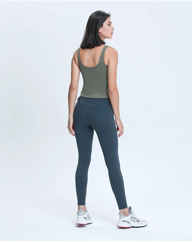 Lulunalan Yoga Fitness Top Women Bra Womens Clothing Gym Tank Top U-shaped Outdoor Home Underwear Sports Top Women's Gym Outfit