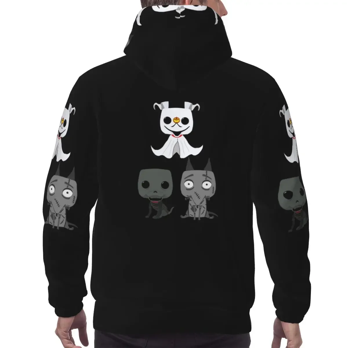 Фото Толстовки Big Block Headed Burton Sparky Dog Frankenweenie в стиле Харадзюку, пуловеры, осенне-зимние мужские и женские свитшоты с длинными рукавами №2
