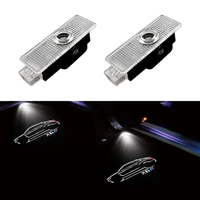 2 pieces led welcome light auto hd projector lamp warning light for bmw x6 series e71 f16 models car door light laser light