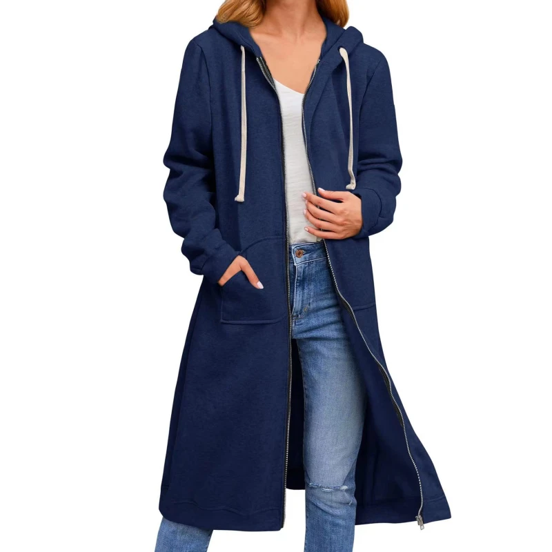 

Women Simple Coat Long French Temperament Autumn Fashion Tunic Sashes Loose Retros Double Breasted Windbreaker Y2K Windbreaker
