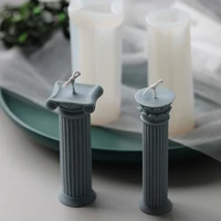 candle silicone mold classic roman column aromatic soap candle making tool diy resin soap mold gifts craft home decor supplies