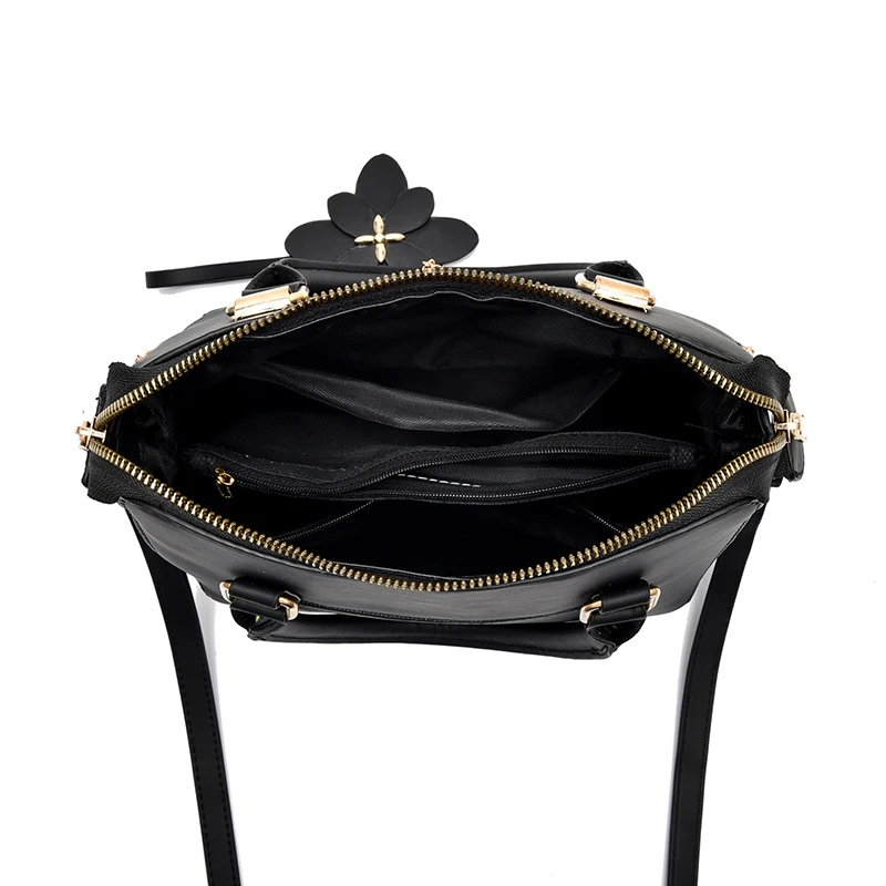 Модная Сумка Через Плечо С Цветочным Принтом Съемный Ремень Застежка-молния