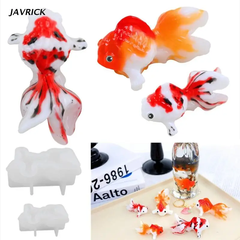 

2 шт., силиконовая форма в виде золотой рыбки