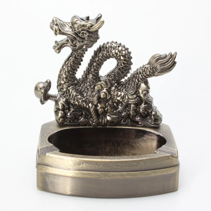 

Creative Animal Metal Cigarette Ashtrays Lighter Zodiac Signs Smoking Tools Accessories Dragon Shape Cigar Ashtray