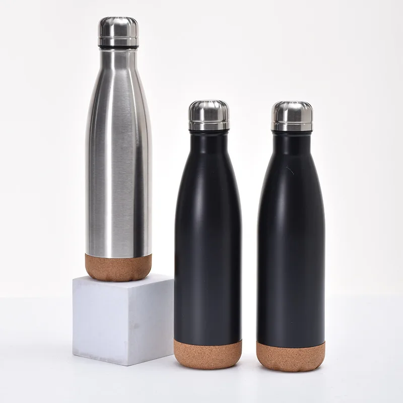 Термос из нержавеющей стали с резиновой окрашенной поверхностью вакуумная