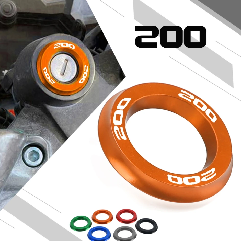 

CNC Aluminum Motorcycle 200 duke lgnition Switch Cover Ring Decorative RING Accessories For 200DUKE 2012-2021 2020 2019 2018 17